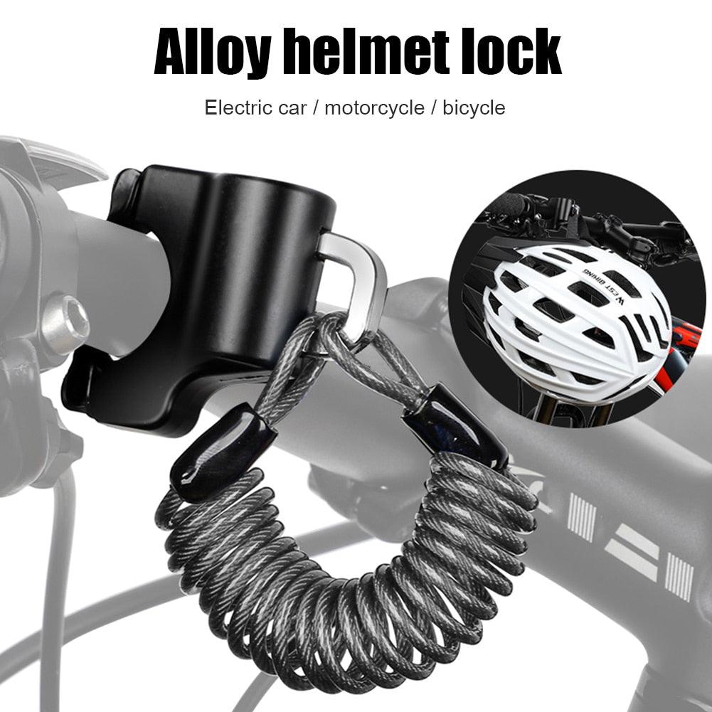 Anti-theft Lock With Wire Rope Cycling Helmet Locks - Electric Scooter MTB Bike Safety Cable Lock (LT6)(F104)