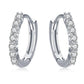 Great Authentic 925 Sterling Silver - 6 Color Small Circle Hoop Earrings (2JW3)(F81)