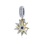 Trending Moon Star Sun Charm - 925 Sterling Silver Bead - Fit Original Bracelet (6JW)