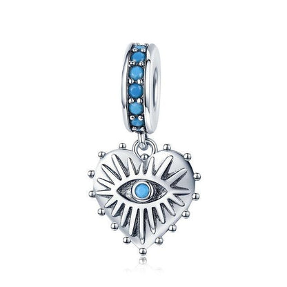 Great Real 925 Sterling Silver 20 Style Charms - Zircon Beads - Dangle Charm Jewelry Gift (D81)(6JW)