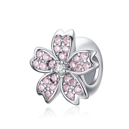 Stopper Spacer Beads - 100% 925 Sterling Silver Feather Round Charm - Jewelry Accessories (6JW)(F81)