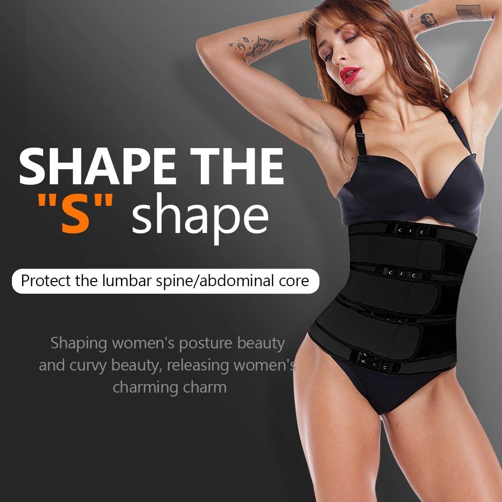 Trending Waist Trainer Body Shaper - Slim Belt For Women - Tummy Control Modeling Strap Waste Corset Fajas Colombiana (FHW1)