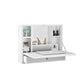 Wall Mounted Folding Laptop Desk Hideaway Storage with Drawer - Multi-function Computer Desks (1FW1)(FW5)(1U67)