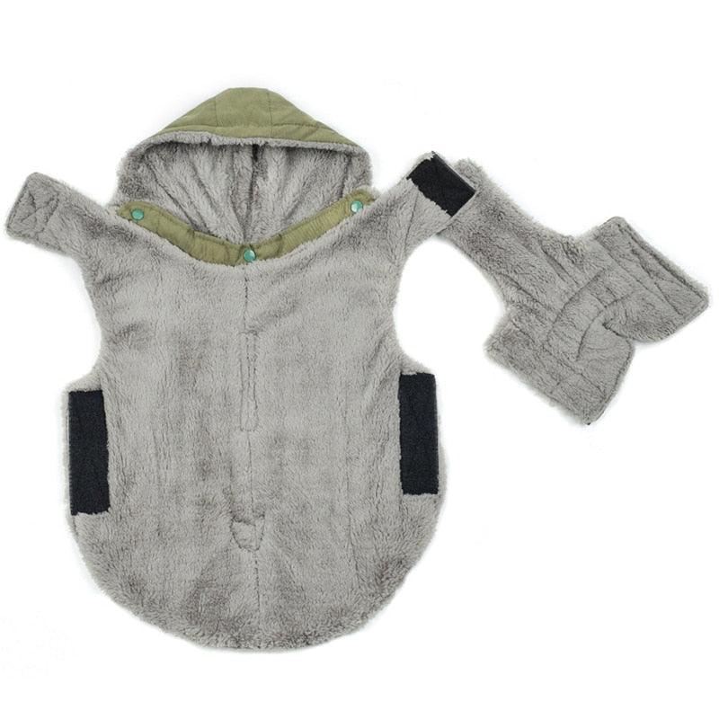 Warm Pet Hoodie Coat Clothing - Cat Dog Clothes - For Small Medium Pets - Keep Warm In Autumn Winter Buckles Design (2U75)