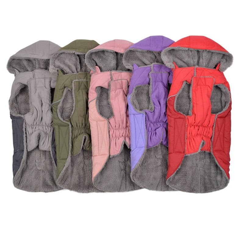 Warm Pet Hoodie Coat Clothing - Cat Dog Clothes - For Small Medium Pets - Keep Warm In Autumn Winter Buckles Design (2U75)