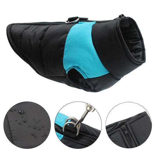 Waterproof Dog Clothes - Small Dogs Winter Warm Pet Dog Coat - Large Dog Clothes Puppy Pug Vest (W1)