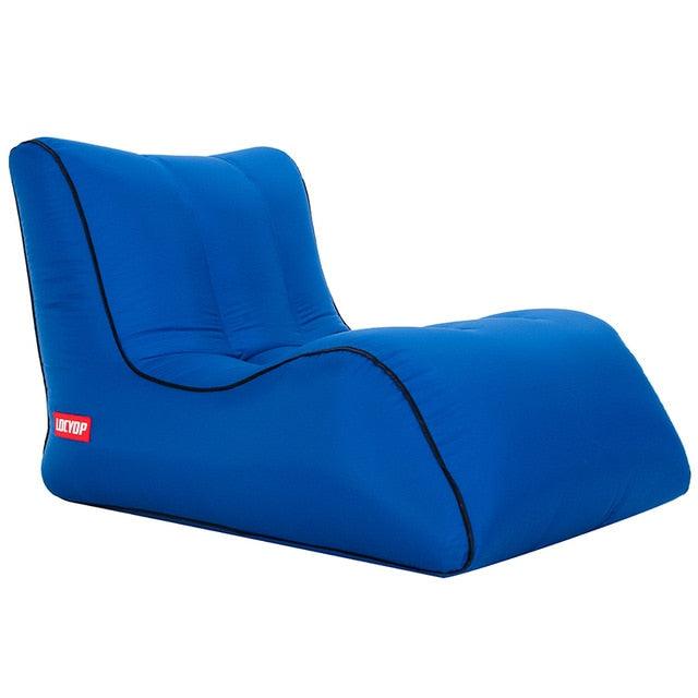 Great Waterproof Nylon Inflatable Sofa - Lazy Bag Outdoor Camping Ultralight Beach Sleeping Bag (2LT1)
