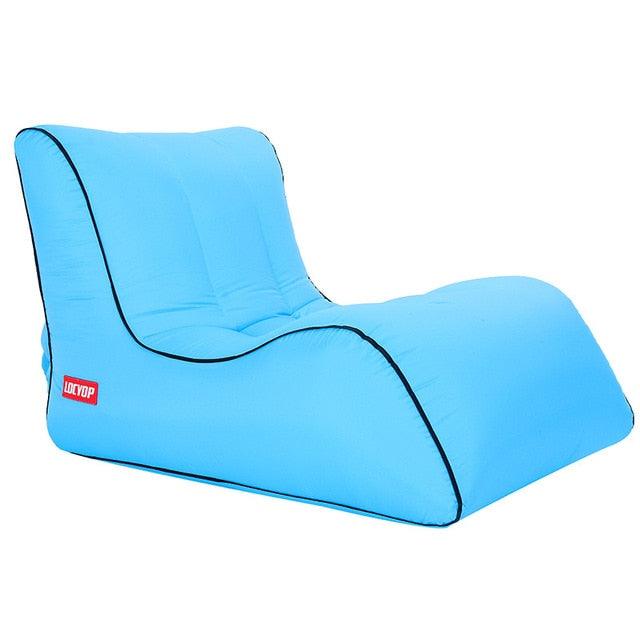 Great Waterproof Nylon Inflatable Sofa - Lazy Bag Outdoor Camping Ultralight Beach Sleeping Bag (2LT1)