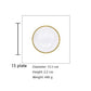 Western Transparent Flat Plates With Ins Style Dessert Tableware - Crystal Main Course (AK7)(F61)
