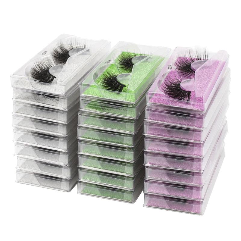 Eyelashes 20/30/40/100pcs 3d Mink Lashes Natural Mink Eyelashes Wholesale False Eyelashes Makeup (M2)