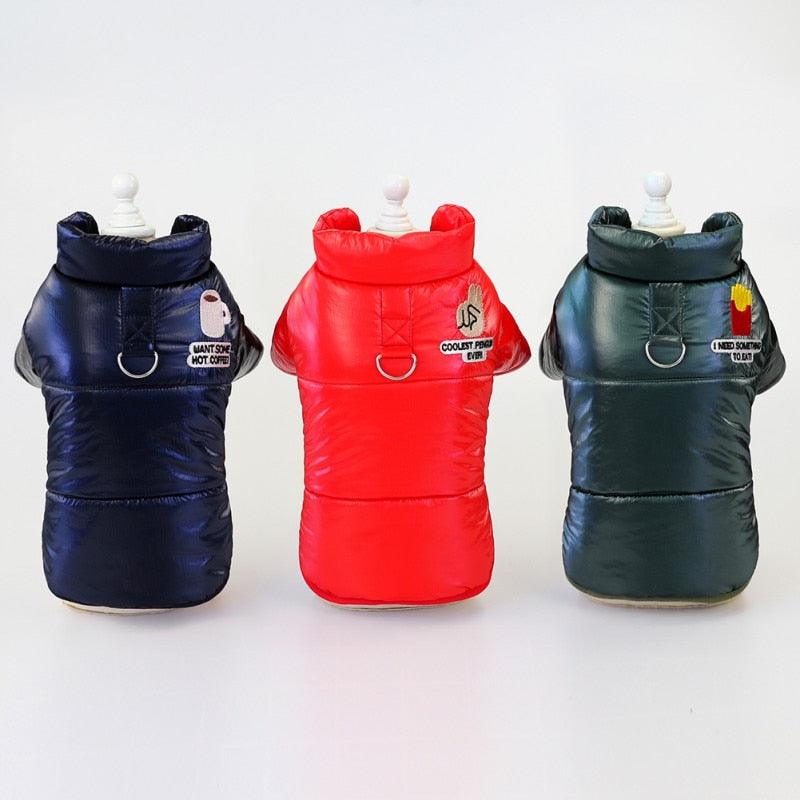 Winter Clothes For Dogs - Thicken Warm Puppy Pet Cat Dog Cotton-padded Coat - Waterproof Dog Jacket (2U69)