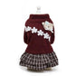 Winter Dog Clothes -Warm Woolen Dog Skirt -Autumn Dog Princess Dress For Puppy Pet Cat Sweater (D69)(W3)(W4)(W7)