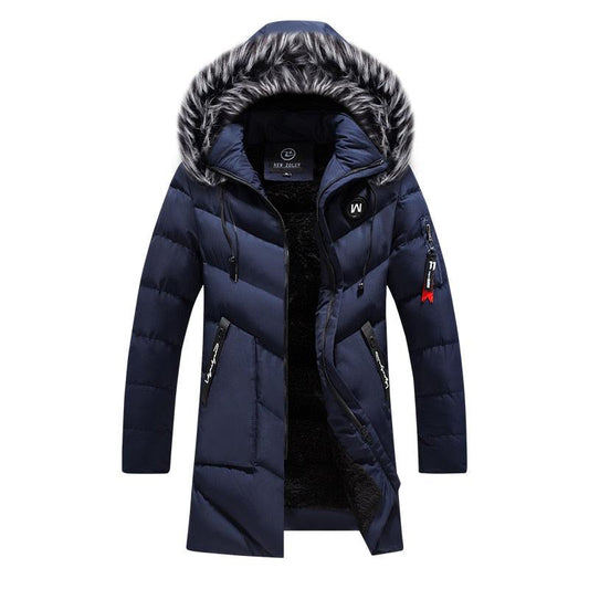 Trending Winter Jackets - Men Fur Warm Thick Cotton Multi-pocket Hooded Casual Coats (TM4)(F100)