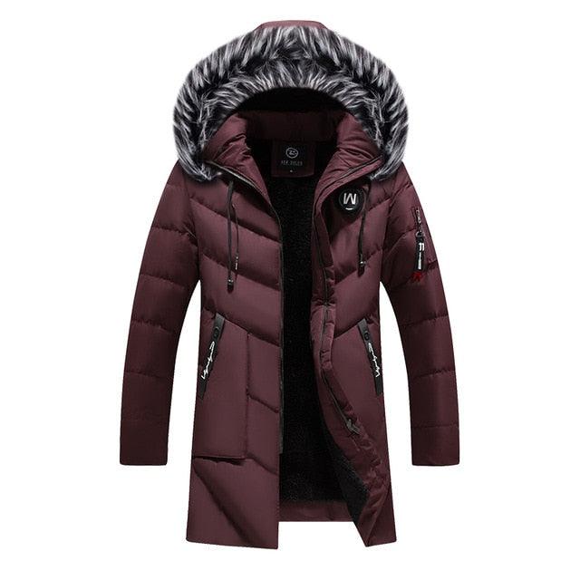 Trending Winter Jackets - Men Fur Warm Thick Cotton Multi-pocket Hooded Casual Coats (TM4)(F100)