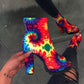 Gorgeous Bright Color Women Ankle Boots - Woman Sexy Snake Pattern Zip Shoes (3U38)(3U107)(3U36)(3U42)