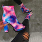Gorgeous Bright Color Women Ankle Boots - Woman Sexy Snake Pattern Zip Shoes (3U38)(3U107)(3U36)(3U42)