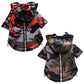 Winter Pet Dog Clothes French Bulldog Pet Warm Camouflage Jacket Hoodie Coat - Waterproof Dog Clothing Outfit Vest (2U69)