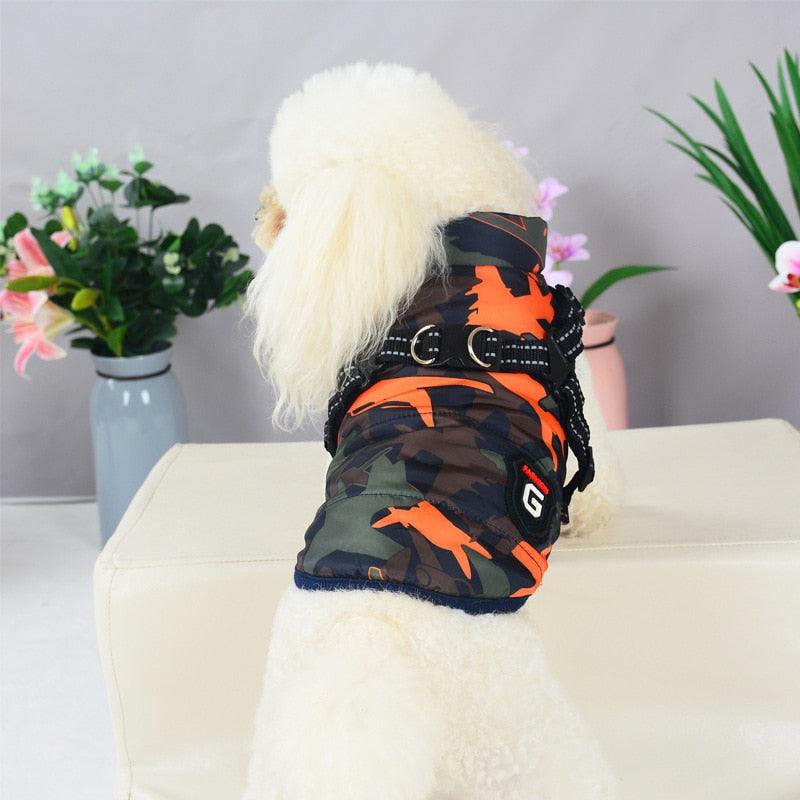 Winter Pet Dog Harness Vest Jacket - Chihuahua Clothing - Warm Dog Clothes For Small Medium Dogs (W1)(F69)