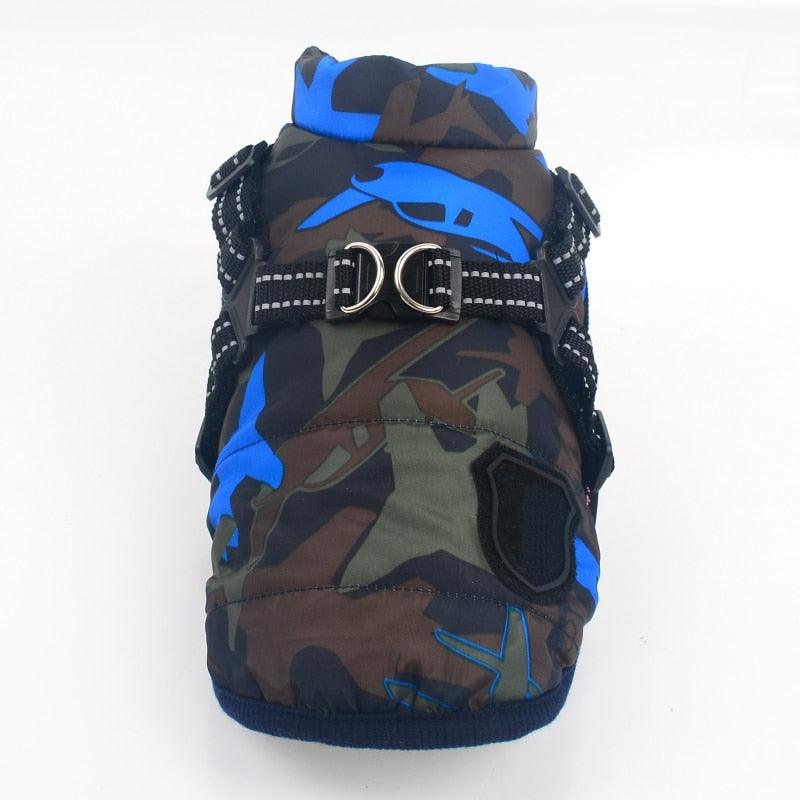 Winter Pet Dog Waterproof Coat - Warm Pet Clothing for Small Large Dogs Chihuahua Camouflage Printed Thicken Vest (2U69)