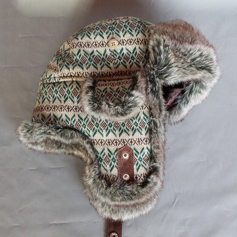 Great Winter Russian Bomber Hat - Trapper Snow Caps (WH7)