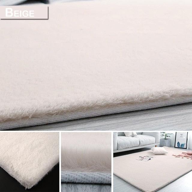 Winter Super Soft Fluffy Rug Large Area Mat Faux Fur Rug Home Decor Modern Solid Rabbit Shaggy Fur Carpet (RU2)(3U68)(F68)
