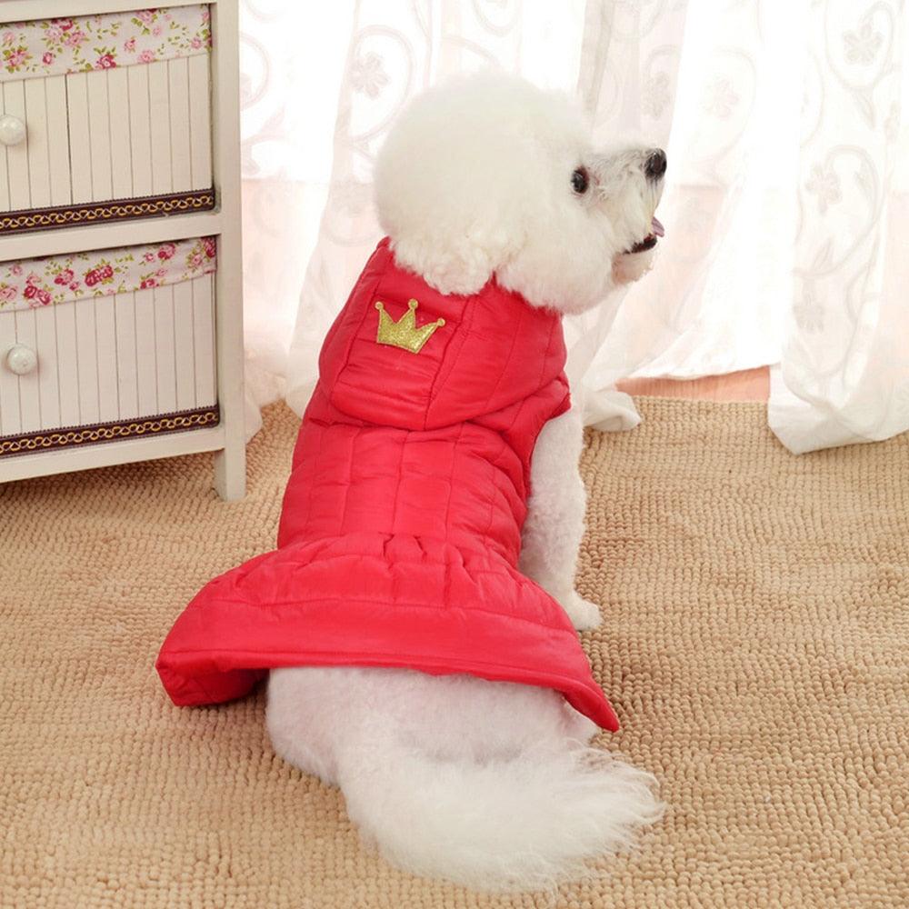 Winter Warm Pet Chihuahua Dog Clothes - Princess Dog Jacket Coat - Pet Clothing For Small Medium Dogs (W2)(W1)(F69)