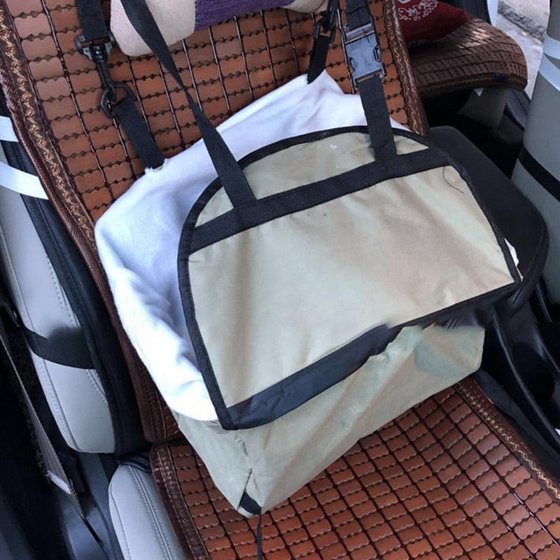 Winter Warm Pet Dog Carrier - Car Seat Cover Folding Hammock - Safe Carry House Washable 2 in 1 Carrier Basket (2U106)