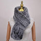 Great Winter Women Scarf - Fur Scarf - Wide Winter Accessories (D87)(WH9)