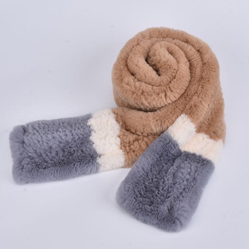 Great Winter Women Scarf - Fur Scarf - Wide Winter Accessories (D87)(WH9)