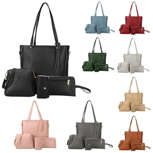 Women's Bags 4Pcs Handbag - New Fashion Four-Piece Shoulder Bag (3U43)