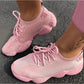 Trending Women Mesh Sneakers - Causal Sport Shoes - Canvas Elastic Footwear (2U41)