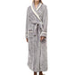 Great Women's Bathrobe - Winter Thicken Warm Flannel Clothes - Long Plus Size Sleepwear (ZP4)(F90)