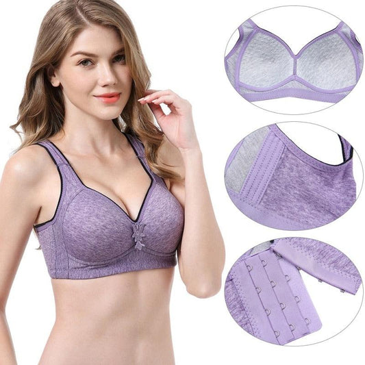 Women Bras - Push Up Gathered Bras - Fashion Full Cup Adjustment Female Thin Section Lingerie (3U27)