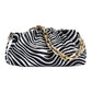 Cute Women Cloud Chain Shoulder Bags - Zebra Cow Animal Pattern Evening Party Handbag (3U43)
