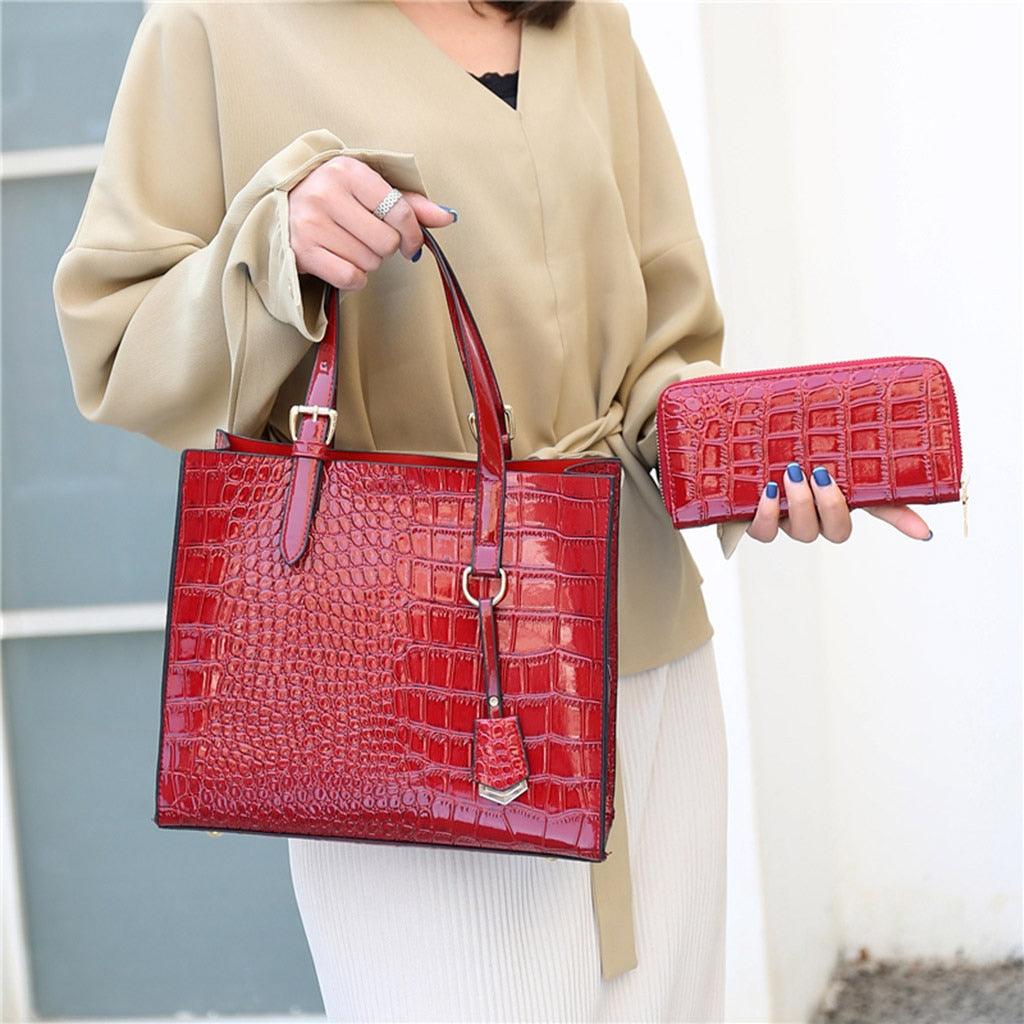 Women Crocodile Wild Crossbody Bags - Luxury Handbags (2U43)