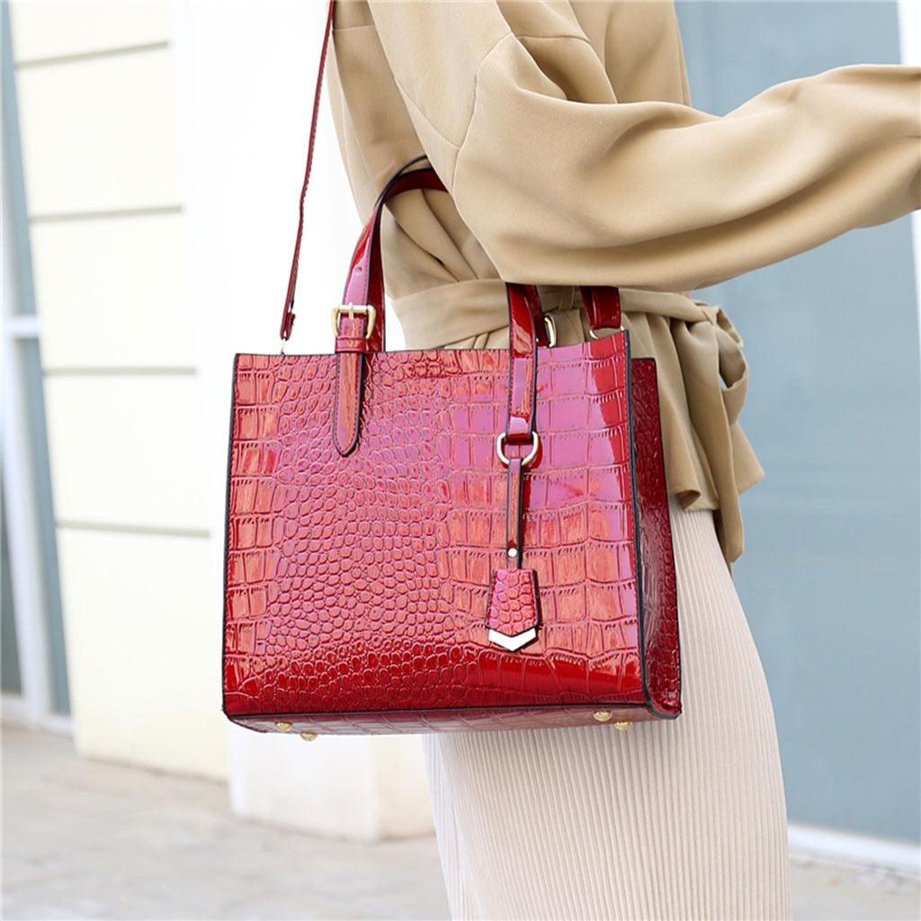 Women Crocodile Wild Crossbody Bags - Luxury Handbags (2U43)