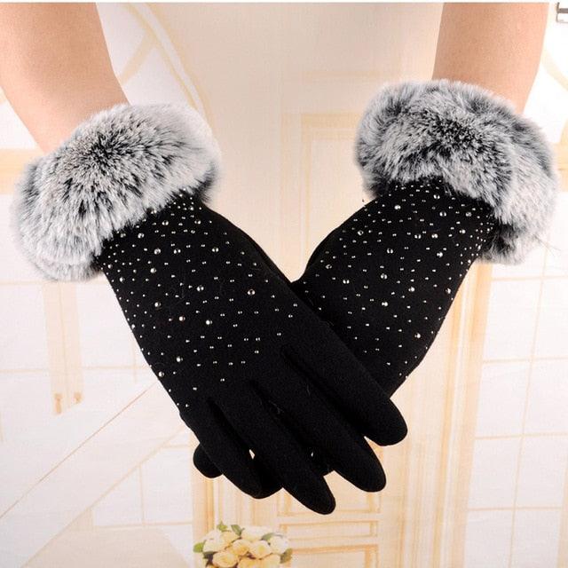 Women's Fashion Gloves - Unisex Winter Warm Casual Gloves - Solid Color (3U87)
