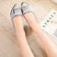 Women Golden Buckle Flat Shoes - Loafers Ballet Flats Bling Bling Shoes (SH3)(FS)(WO1)(WO2)(WO4)