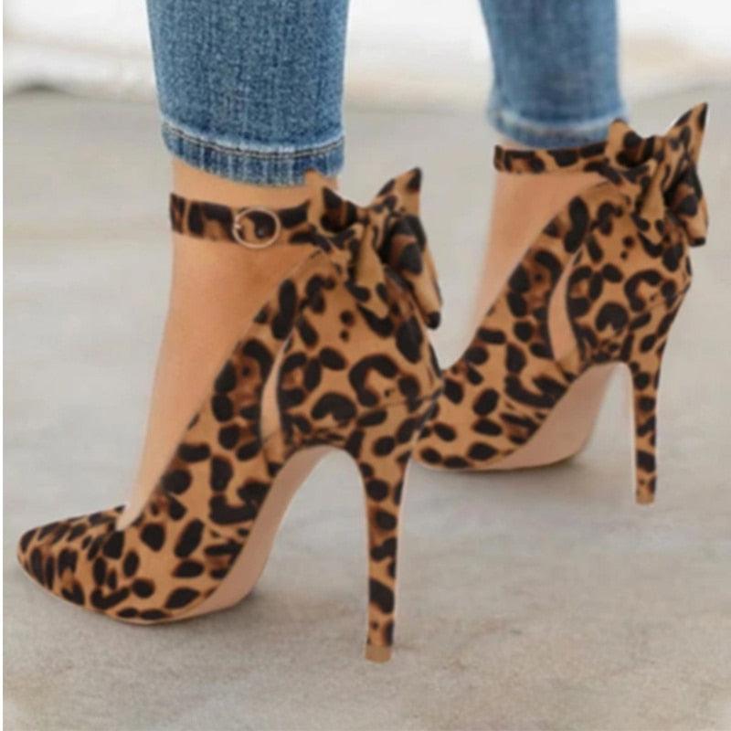 Trending Women High Heels - Women's Thin Heels -Ladies Buckle Strap - Sexy Pointed Toe Pumps - Fashion Bowknot Shoes(3U37)(3U36)