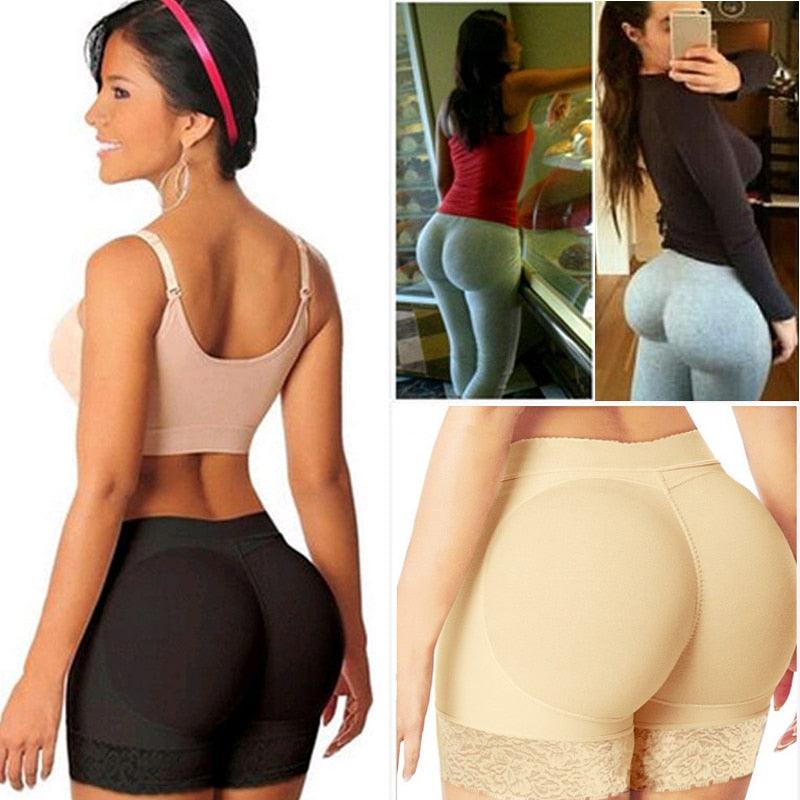 Women Lace High Waist Padded Butt Lifter Belly Control Body Shaper Hips  Enhancer