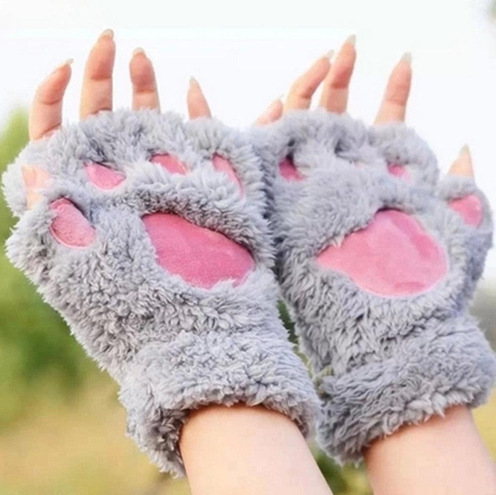Beautiful Women Knitted Winter Wrist Arm Warmer Fingerless Gloves (3U87)