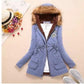 Beautiful Women Long Faux Fur winter Coats - Sleeve Hooded Neck Zipper Button Coat - Plus Size - Casual Warm Female Outwear (4U23)(4U20)