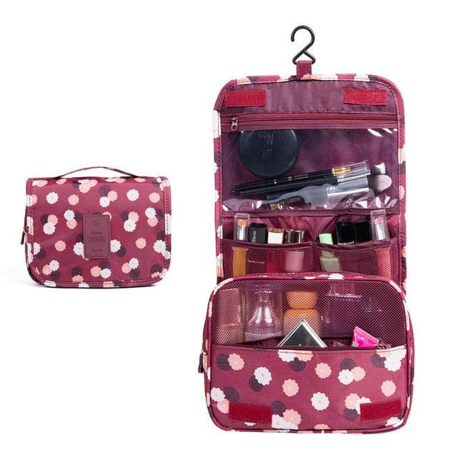 Women Makeup Bags - Toiletries Organizer Cosmetic Handbag - Foldable Portable Hanging (LT5)