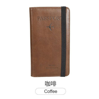 Business Russia Passport Covers Holder - Multi-Function ID Bank Card PU Leather Wallet Case (LT8)(F79)
