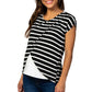 Unique Women Pregnant T-shirt - Maternity Casual Stripe Clothes - Pregnant Summer Nursing Tops - Breastfeeding Clothing (Z1)