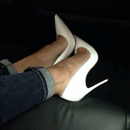 Sexy Women Pumps High Heels Shoes - Wedding Lacquer Stiletto Heels - High Heeled Shoes for Prom Party Heel (2U37)(2U36)