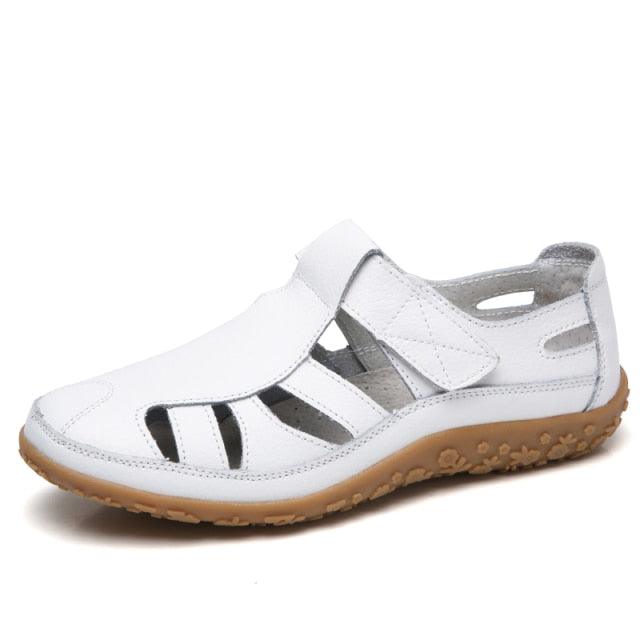 Women Sandals Casual Summer Ladies Soft Beach Sandals Walking Shoes Outdoor Comfort Female Fashion Sneakers Breathable Hook Shoes