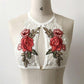 Women Sexy Crop Lace Embroidered Floral Hollow Out Bustier Unpadded Bra - New Cropped Tops (2U27)