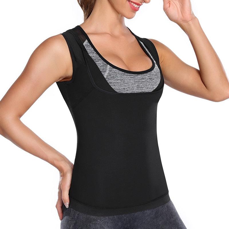 Great Women Slimming Body Shaper - Thermo Sweat Vest Sauna Suits Workout Tank Tops - Waist Compression Underwear (FHW1)