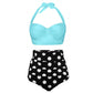 Nice Women Swimwear - Bikini Set - Dot Print Swimsuit - Summer Swimming Female Beachwear (4U26)